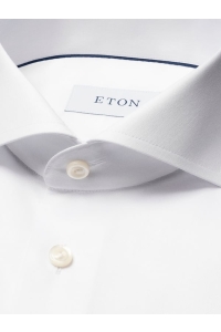 Eton Shirt Signature Twill Super Slim Fit kleding overhemd dress Wit