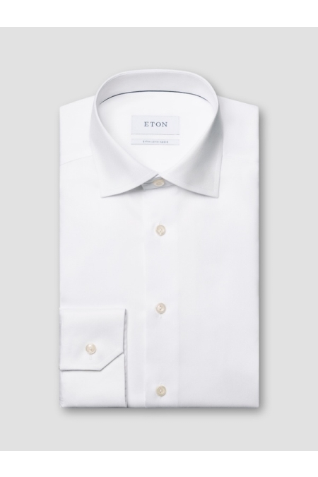 Eton Shirt Signature Twill Contemporary Fit ML7 kleding overhemd dress Wit