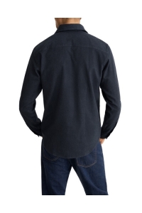 Eton Solid Flanel Shirt kleding overhemd casual Blauw
