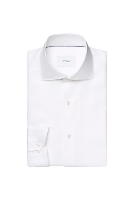 Eton Signature Oxford Shirt kleding overhemd dress Wit