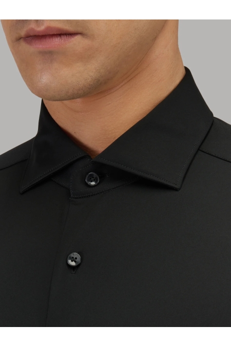 Xacus Active Shirt Tailor Fit kleding overhemd casual Zwart