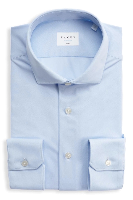 Xacus Active Shirt Tailor Fit kleding overhemd casual Blauw