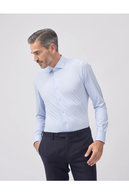 Xacus Active Shirt Tailor Fit kleding overhemd casual Blauw
