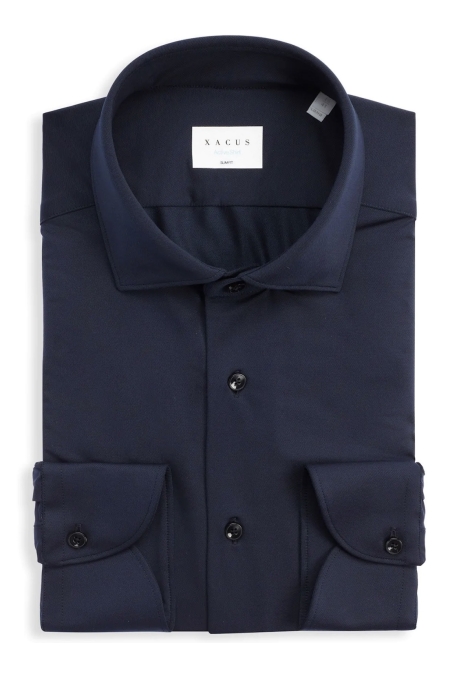 Xacus Active Shirt Tailor Fit kleding overhemd casual Blauw