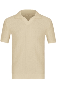gransasso Fancy Knitted Polo kleding polo Beige