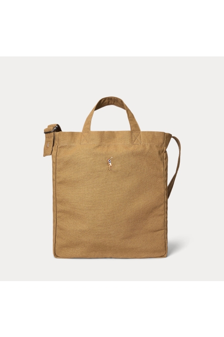 Ralph Lauren Canvas Shopper Tote Bag kleding gift & accessoire Bruin