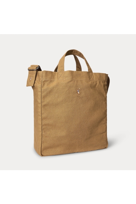 Ralph Lauren Canvas Shopper Tote Bag kleding gift & accessoire Bruin