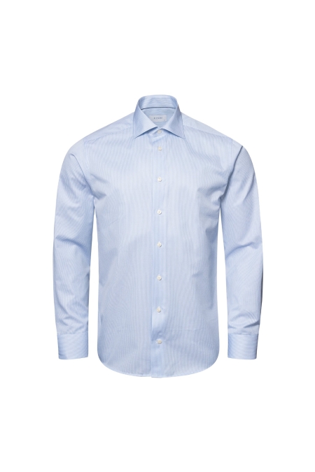 Eton Shirt Shirt Fine Striped 1000-11658 kleding overhemd dress Lichtblauw