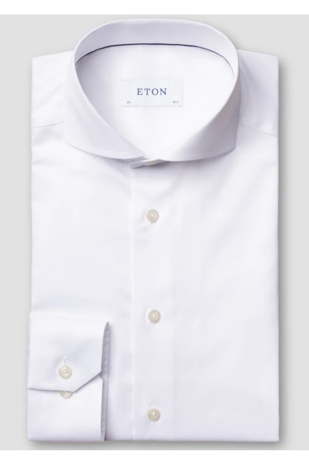 Eton Shirt Slim Fit kleding overhemd dress Wit