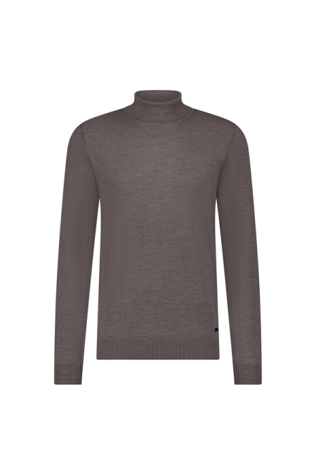 Seven Dials Pullover Shawn Turtle Neck Merino kleding trui Taupe
