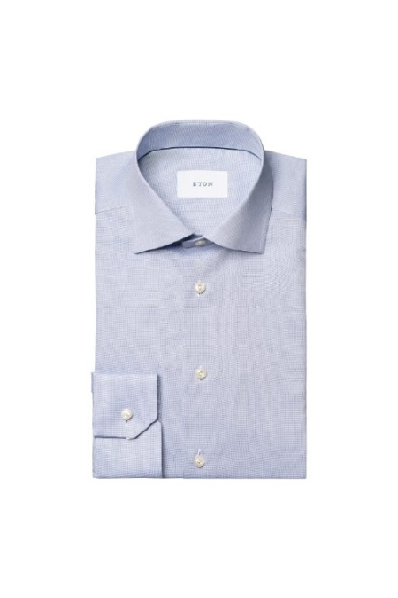 Eton Shirt Free Oxford 1000-13584 kleding overhemd dress Middelblauw