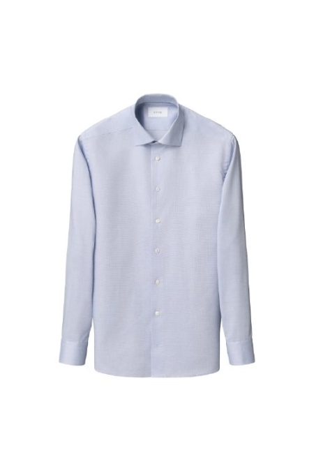 Eton Shirt Free Oxford 1000-13584 kleding overhemd dress Middelblauw