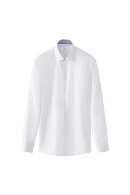 Eton Shirt Solid Twill 1000-13587 kleding overhemd dress Wit