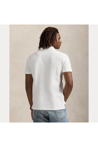 Ralph Lauren Custom Slim Fit Iconic Mesh Polo kleding polo Wit