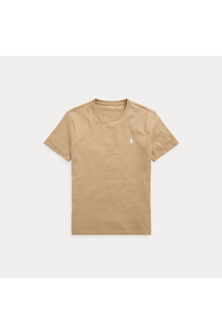 Ralph Lauren Custom Slim Fit Cotton T-shirt kleding t-shirt Beige