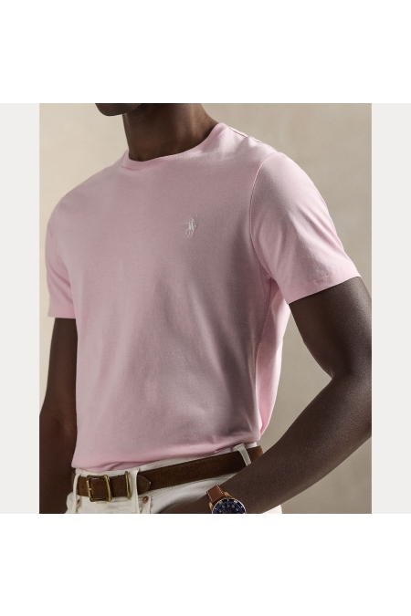 Ralph Lauren Custom Slim Fit Cotton T-shirt kleding t-shirt Roze