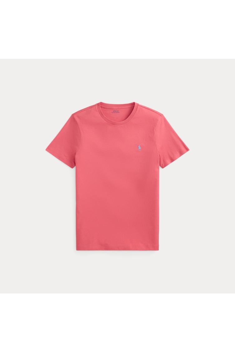 Ralph Lauren Custom Slim Fit Cotton T-shirt kleding t-shirt Rood