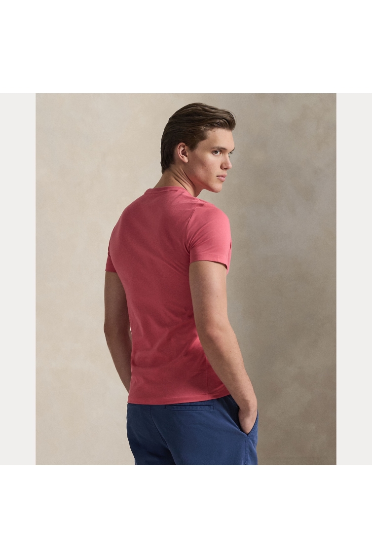 Ralph Lauren Custom Slim Fit Cotton T-shirt kleding t-shirt Rood
