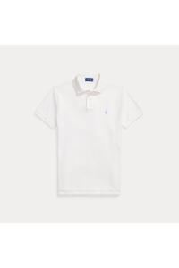 Ralph Lauren Custom Slim Fit Iconic Mesh Polo kleding polo Beige