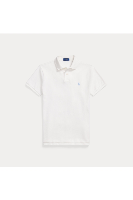 Ralph Lauren Custom Slim Fit Iconic Mesh Polo kleding polo Beige