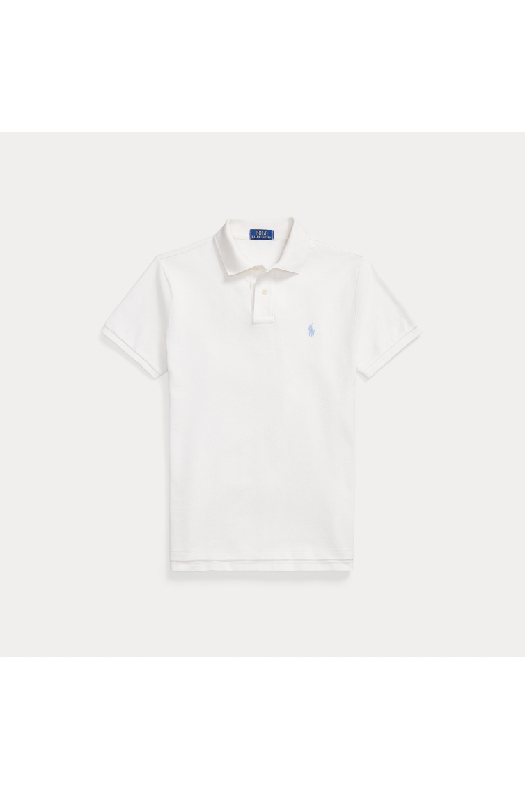 Ralph Lauren Custom Slim Fit Iconic Mesh Polo kleding polo Beige