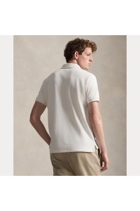 Ralph Lauren Custom Slim Fit Iconic Mesh Polo kleding polo Beige