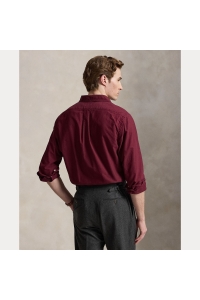 Ralph Lauren CUSTOM FIT GARMENT-DYED OXFORD SHIRT kleding overhemd casual Rood