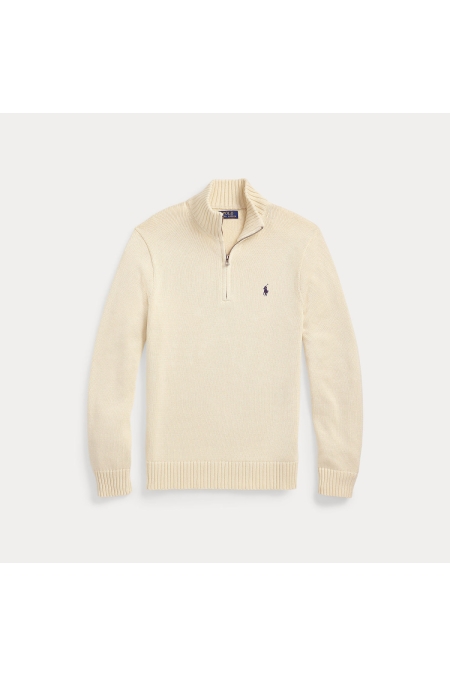 Ralph Lauren Cotton Knitted Half Zip Pullover