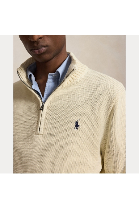 Ralph Lauren Cotton Knitted Half Zip Pullover