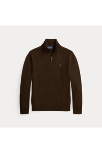 Ralph Lauren Wool Half Zip Pullover kleding trui Bruin