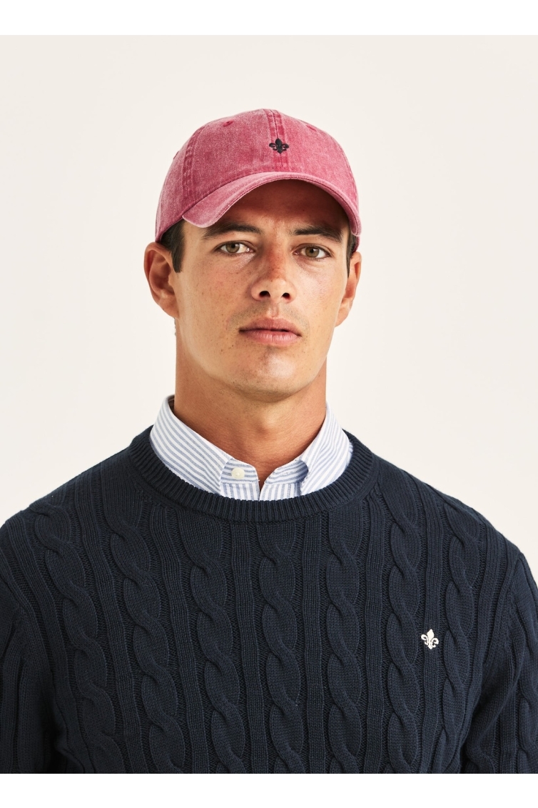 Morris Ethan Cable Oneck kleding trui Blauw