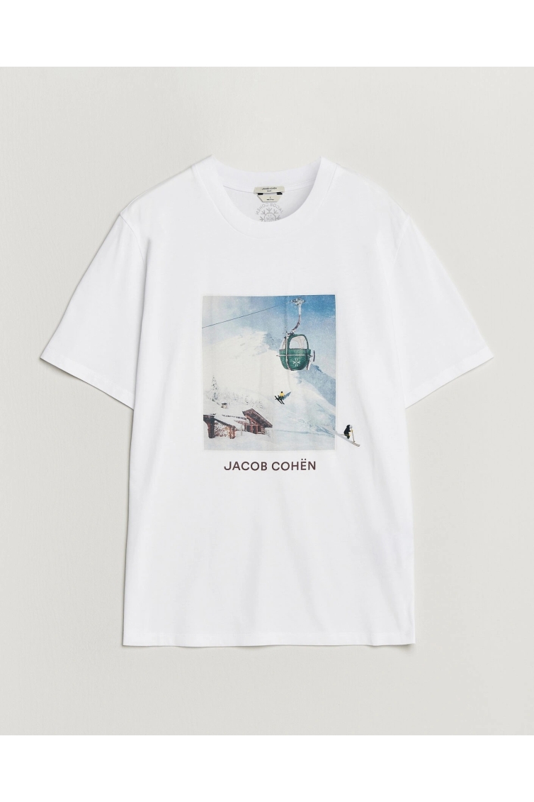 Jacob Cohen T-shirt Collo Costina Jersey kleding t-shirt Wit
