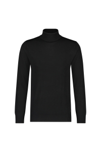 Seven Dials SHAWN rollneck pullover Merino kleding trui Zwart
