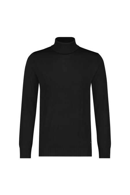 Seven Dials SHAWN rollneck pullover Merino kleding trui Zwart