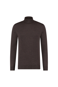 Seven Dials SHAWN rollneck pullover Merino kleding trui Bruin